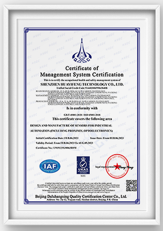 ISO45001 occupational health and safety system certification